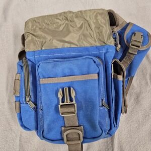 Maxpedition Fatboy Versipack Tactical Shoulder Sling Bag Blue Khaki Nylon